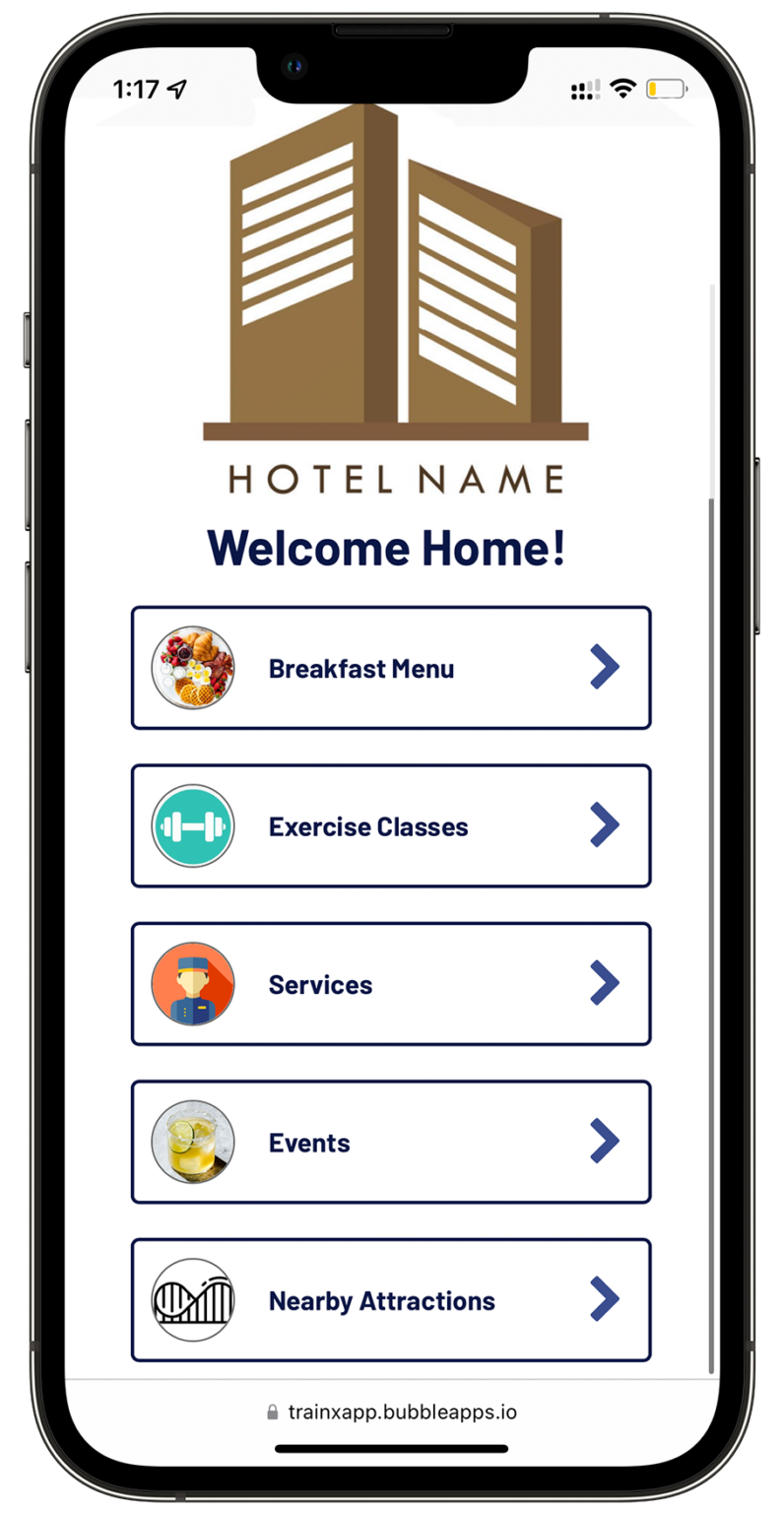 Hotel Info Hub Screenshot